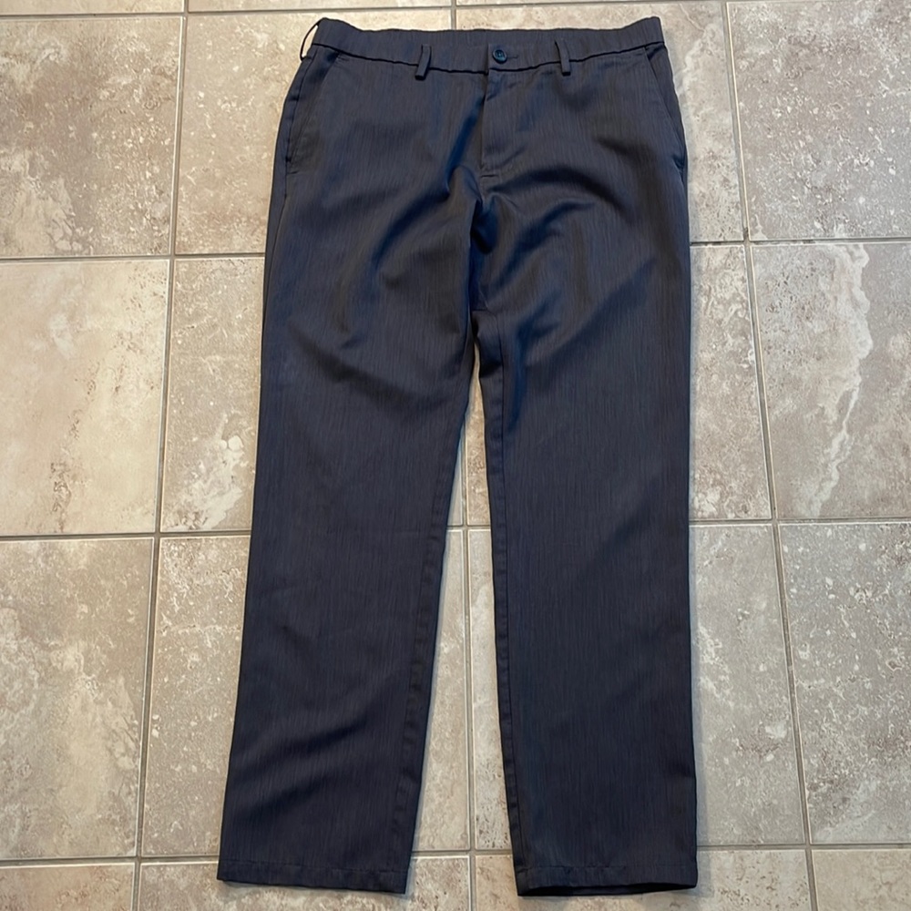 Haggar H26 Gray/Charcoal Slacks 34/30